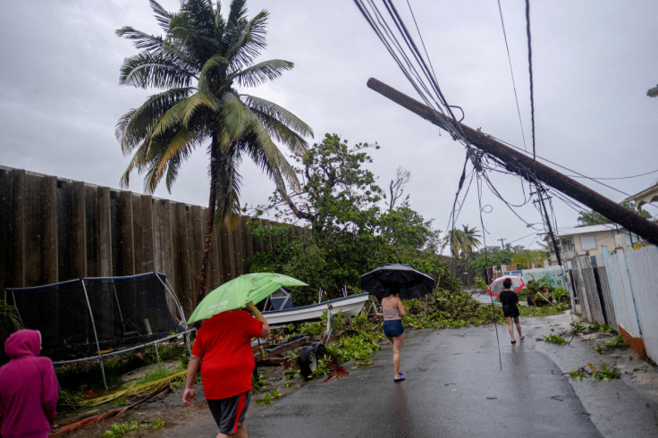 Hurrican Fiona landfalls in Puerto Rico