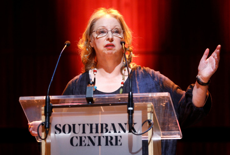 Author Hilary Mantel speaks during a presentation of her new novel The Mirror & the Light at the Royal Festival Hall in London