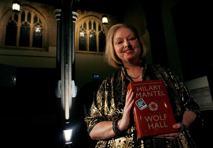 Author Hilary Mantel poses with her book "Wolf Hall" after winning the 2009 Man Booker Prize for Fiction at the Guildhall in London