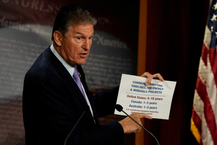 U.S. Senator Joe Manchin (D-WV) at the U.S. Capitol in Washington