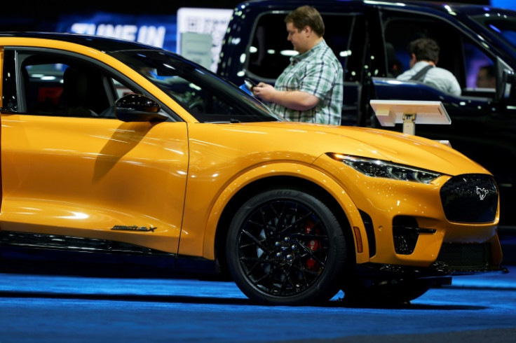 Ford's electric vehicle offerings at the Detroit show included the Mustang Mach E
