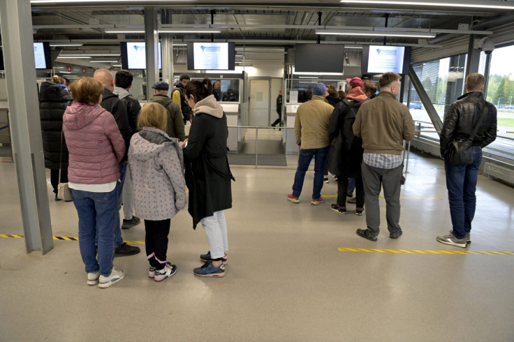 Crossings from Russia at the Vaalimaa border station in Finland