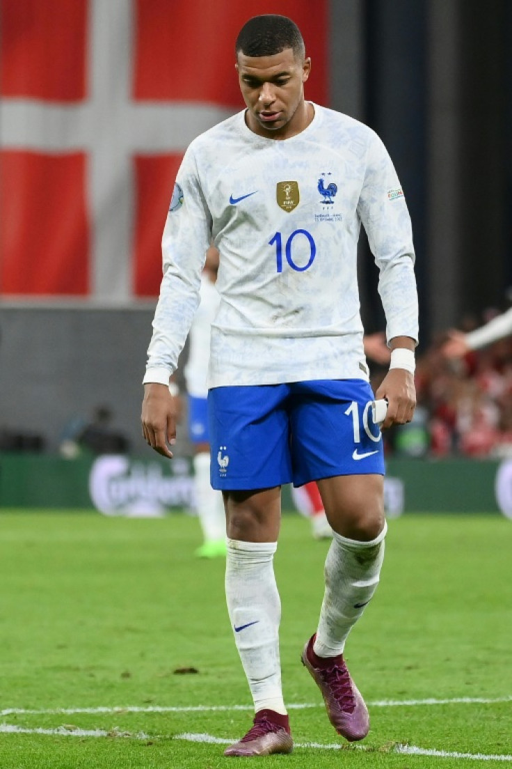 Kylian Mbappe could not prevent France losing 2-0 to Denmark