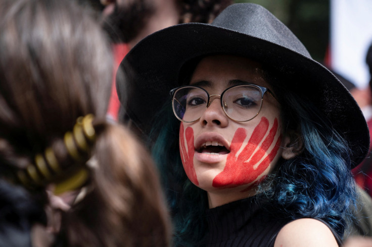 March to mark the 8th anniversary of the disappearance of the 43 Ayotzinapa students, in Mexico City