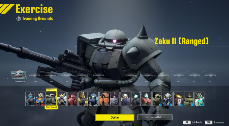 Gundam Evolution - Zaku Ranged screen