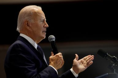 U.S. President Biden attends a Democratic National Committee event, in Washington