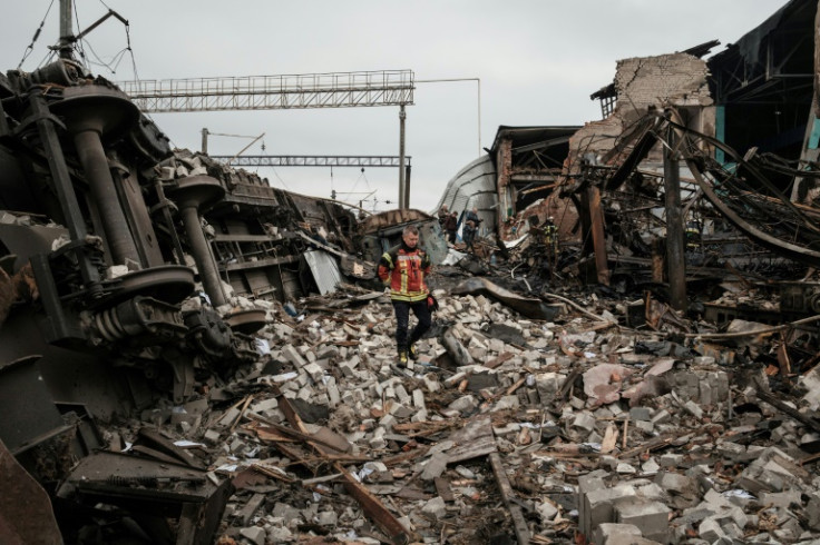 Russian forces have been forced to retreat from a swathe of northern eastern Ukraine but have stepped up strikes on civilian infrastructure such as Kharkiv's railway yards