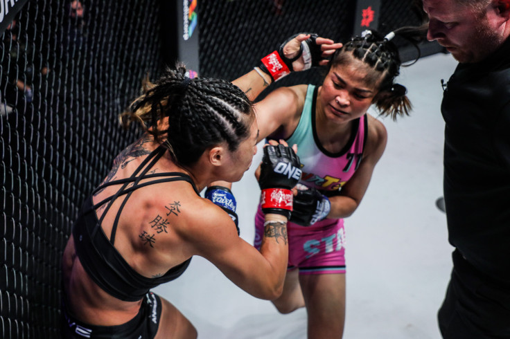 Angela Lee and Stamp Fairtex