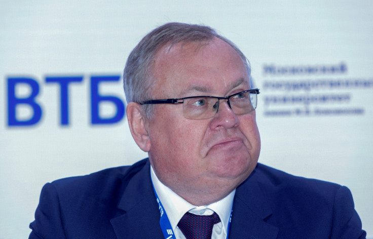 CEO of VTB Bank Andrey Kostin attends a session of the St. Petersburg International Economic Forum