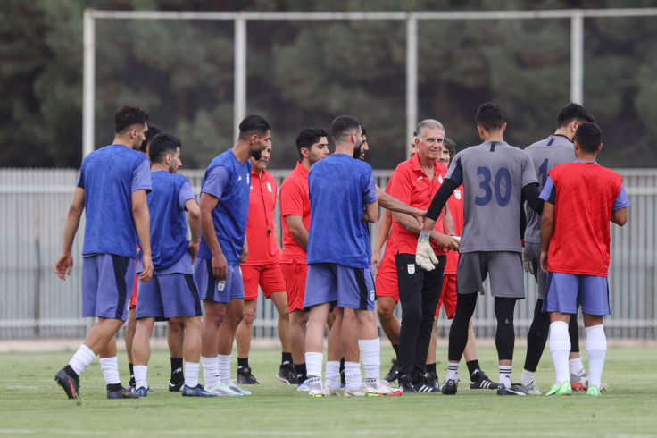 Iranian national football team training at Azadi camp in Tehran