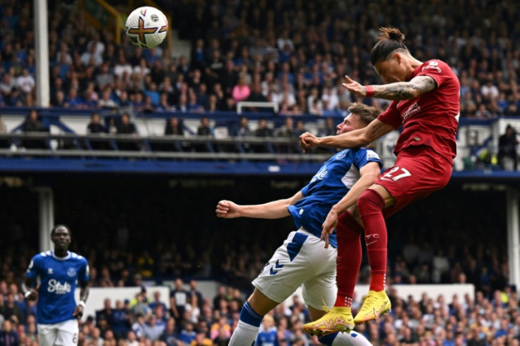 Darwin Nunez (right) has scored just one competitive goal for Liverpool