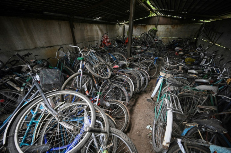 The abandoned bicycles in Zelenodolsk each represent a resident who fled the fighting