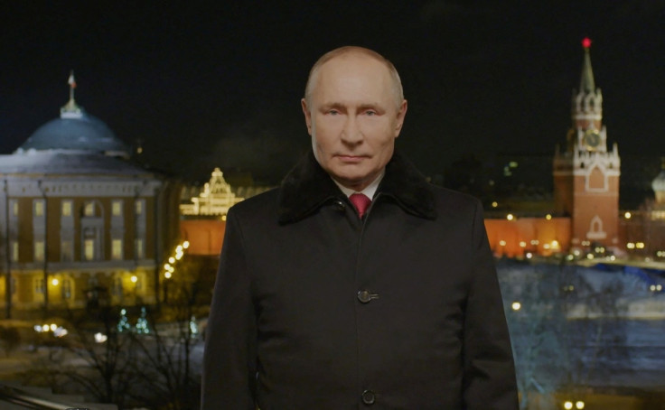 Russian President Vladimir Putin makes his annual New Year address to the nation in Moscow