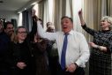 Quebec Premier Francois Legault attends an election night rally in Quebec City