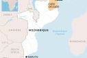 Map of Mozambique locating Cabo Delgado and Palma