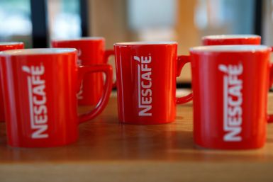 Nescafe mugs are pictured at Nestle Research Center in Orbe