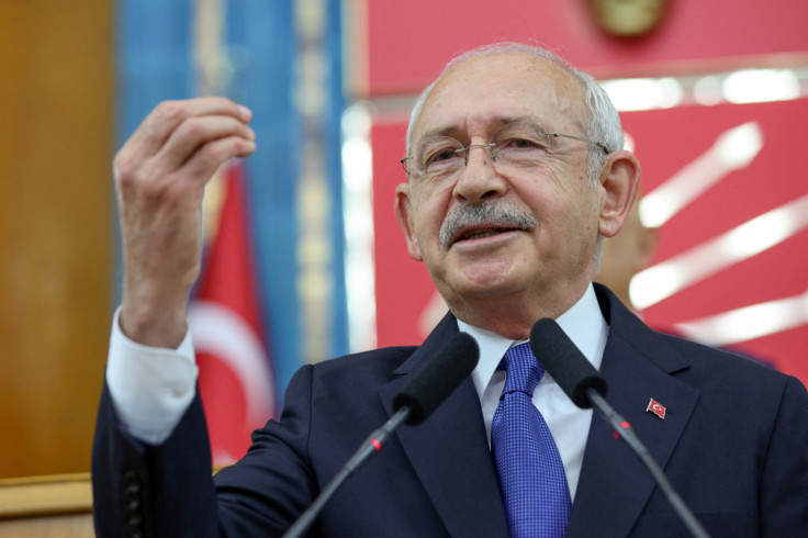 CHP leader Kilicdaroglu addresses members of his party in Ankara