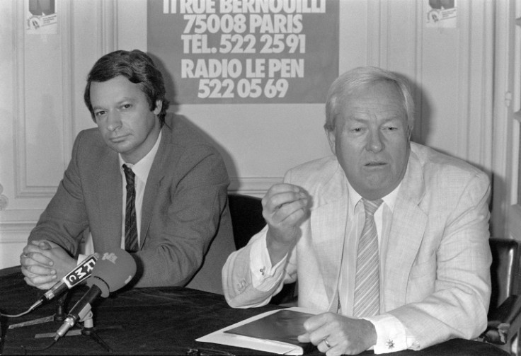 Veteran French far-right leader Jean-Marie Le Pen pictured in 1983