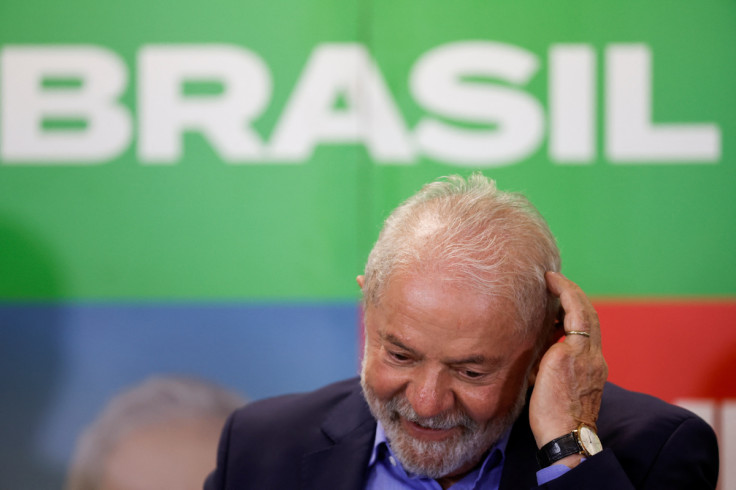 Brazil's former President and presidential candidate Luiz Inacio Lula da Silva meets with politicians in Sao Paulo
