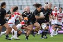 New Zealand’s Portia Woodman scored seven tries in the recent warm-up win over Japan