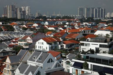 View of private residential properties in Singapore