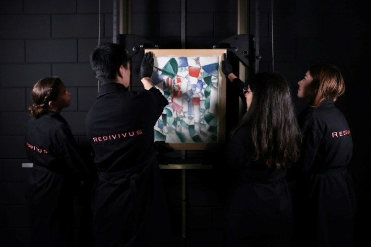 The painting was hidden on the back of Leger's painting 'Bastille Day'