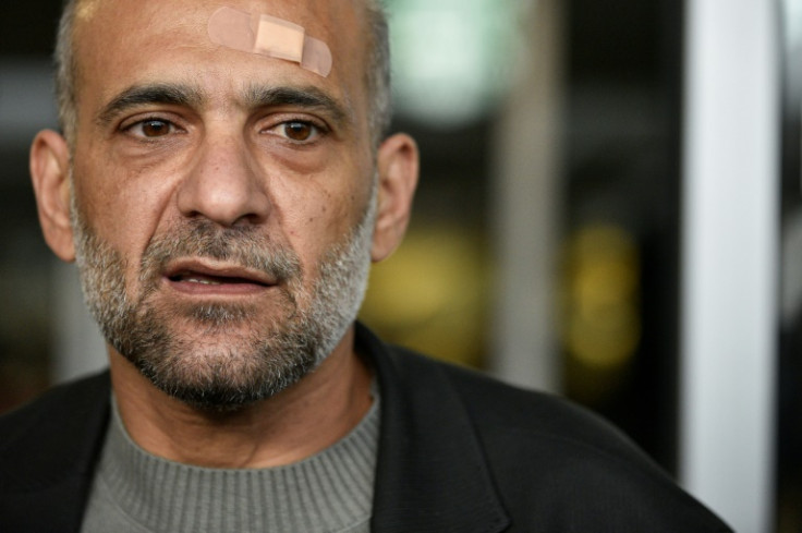 Palestinian activist Ramy Shaath, pictured at Roissy-Charles de Gaulle airport in France on January 8, 2022