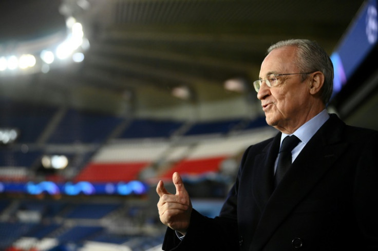 Super committed: Real Madrid's president Florentino Perez still wants the Super League