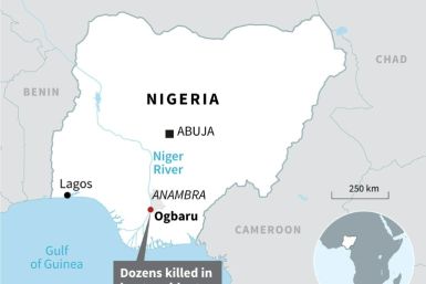 Map of Nigeria, locating Ogbaru where dozens killed in boat accident Sunday