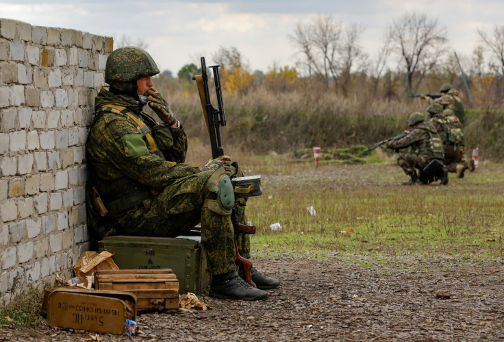 Russian newly-mobilised reservists train in Donetsk region