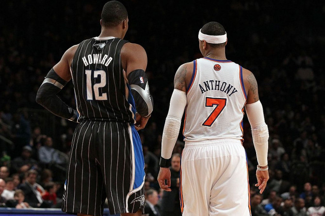 Dwight Howard and Carmelo Anthony 