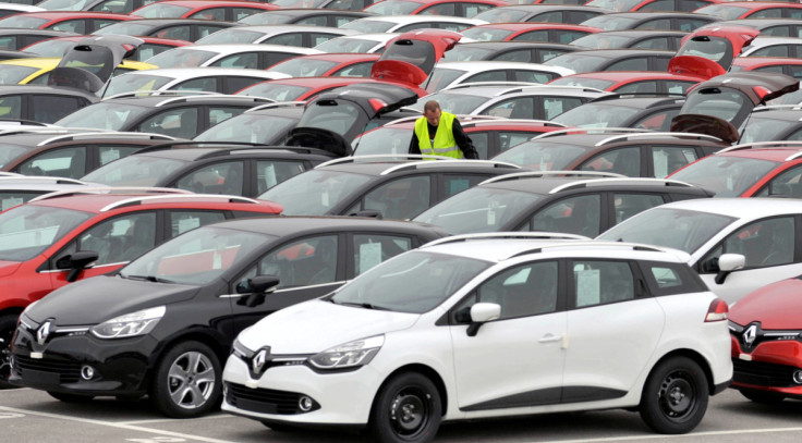 Renault cars await export in port of Koper