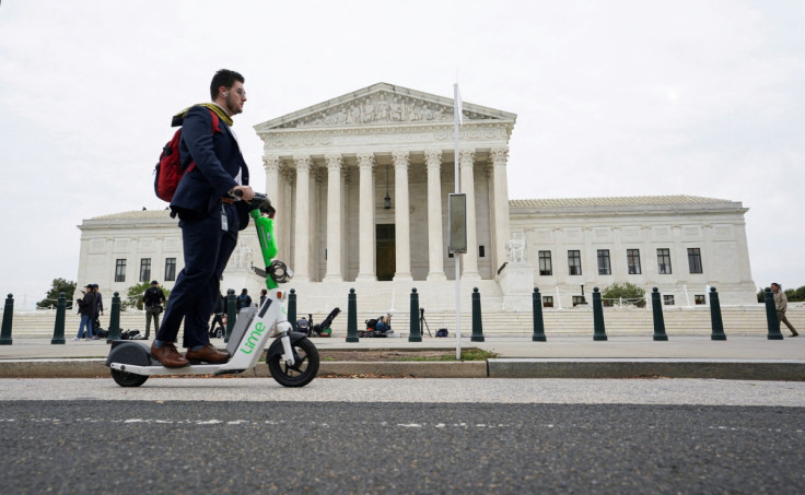 The U.S. Supreme Court building is seen prior to the start of the court's 2022-2023 term