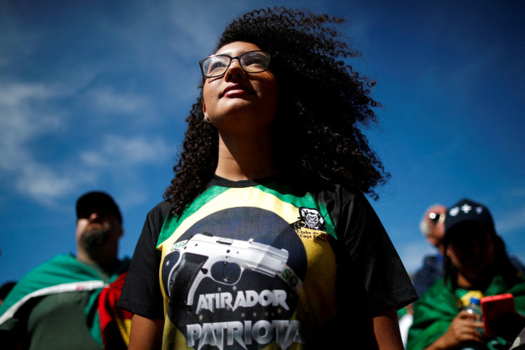 Protest in support of gun rights and Brazilian President Jair Bolsonaro