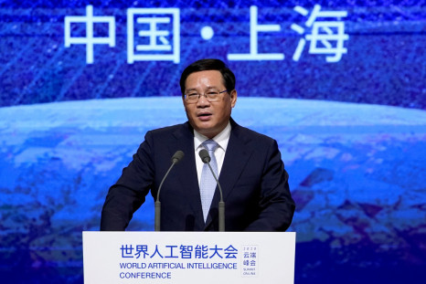 Shanghai Party Secretary Li Qiang speaks at the opening ceremony of the WAIC in Shanghai