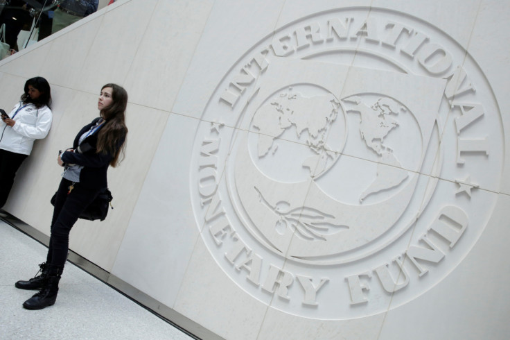 International Monetary Fund logo is seen in Washington