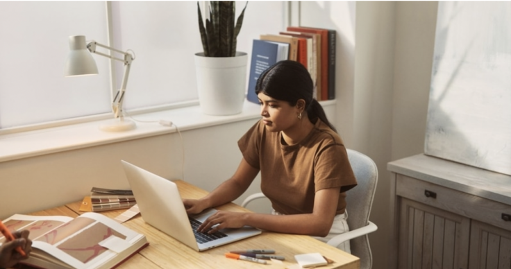 Woman Working on Laptop 2