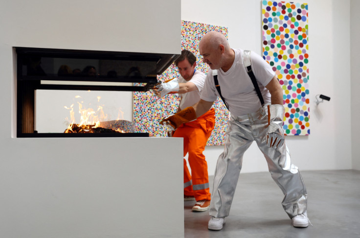 Damien Hirst's NFT Currency burn event in London