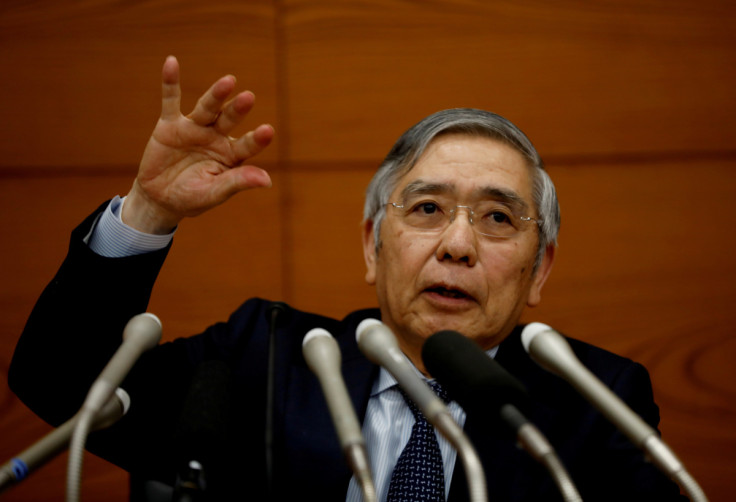 Bank of Japan Governor Haruhiko Kuroda speaks at a news conference in Tokyo