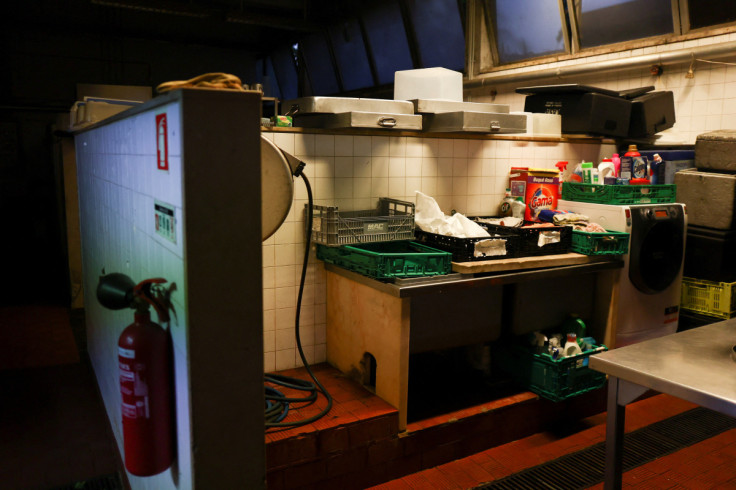 View of the kitchen in homeless charity CASA where meals are prepared for delivery to homeless people in Lisbon