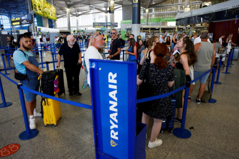 Ryanair cabin crew strike in Malaga