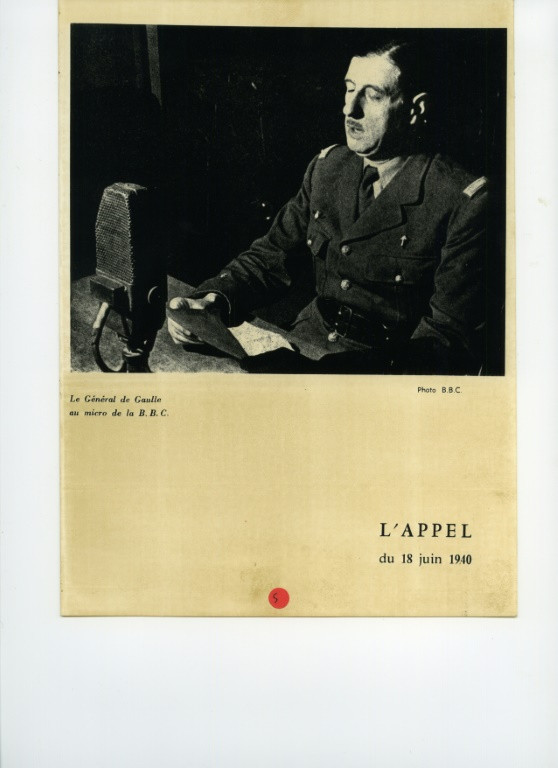 Exiled French General Charles de Gaulle launched his call for resistance to the Nazi Germany invasion on the BBC