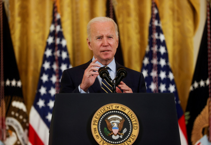 U.S. President Joe Biden speaks about the Build Back Better Act and prescription drugs costs at the White House in Washington