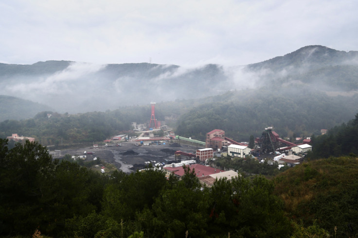 General view shows Amasra coal mine in the northern Bartin province