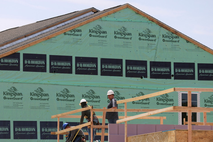 Workers at Medford Walk by D. R. Horton, a home construction company, in Medford, New Jersey