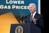 U.S. President Joe Biden speaks about gas prices at the White House in Washington