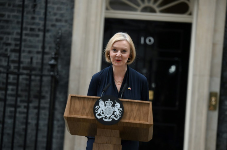 Liz Truss said she no longer had a mandate to continue in office