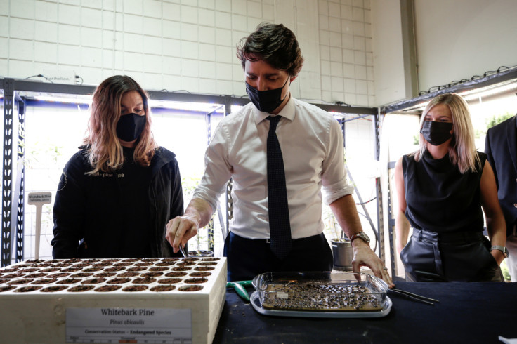 Canada's Prime Minister Trudeau visits Edmonton
