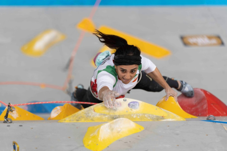 Elnaz Rekabi wore only a headband during a climbing competition in Seoul, in what many saw as gesture of solidarity with the Amini protests