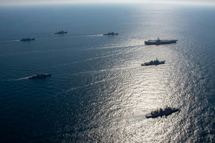 US and South Korean warships have conducted combined naval exercises as tensions rise between Seoul and Pyongyang